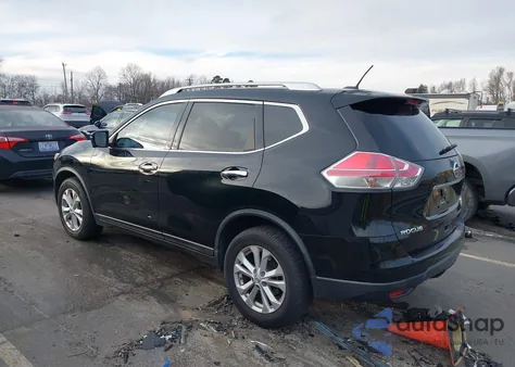 2015 Nissan Rogue Sv из США, поврежденный, VIN KNMAT2MT0FP535261